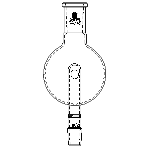 防溅球,具孔玻板,上磨口:24/40,下磨口:19/22,250ml