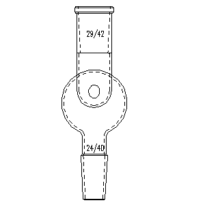 防泡沫球,上磨口:29/42,下磨口:24/40,100ml