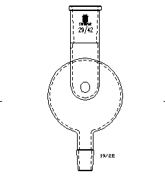 防泡沫球,上磨口:29/42,下磨口:19/22,250ml