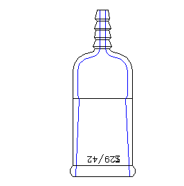 直型抽气接头,内磨口:29/42,φ10小咀接口