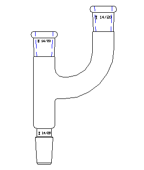 克莱森接头,磨口14/20,