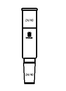 连接接头,24/40,磨口间(不含磨口)距离:70mm