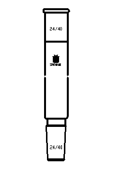 连接接头,24/40,磨口间(不含磨口)距离:120mm