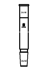 连接接头,24/40,磨口间(不含磨口)距离:175mm