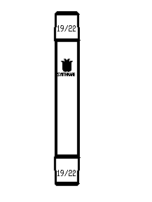 双外磨口连接接头,19/22,磨口间距(不含磨口):90mm