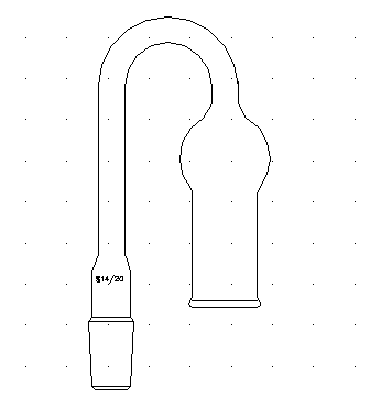 “U”型干燥管,磨口:14/20