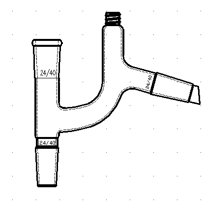 分馏头,具温度计套管,磨口:24/40