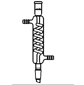 格氏蛇型冷凝器,14/20,有效长度:120mm,φ8mm小咀