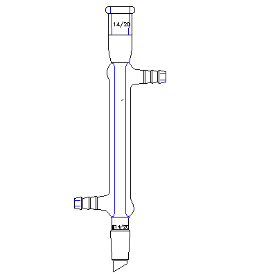 高水速直型冷凝器,14/20,夹层长度:190mm