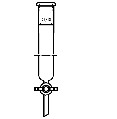 层析柱,φ26mm,有效长305mm,节门孔径:2mm,24/40