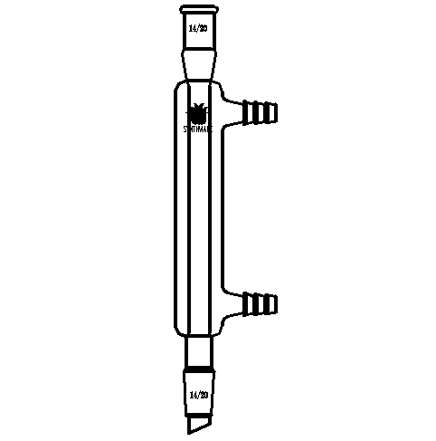 直型冷凝器,14/20,有效长度:120mm,φ8mm小咀