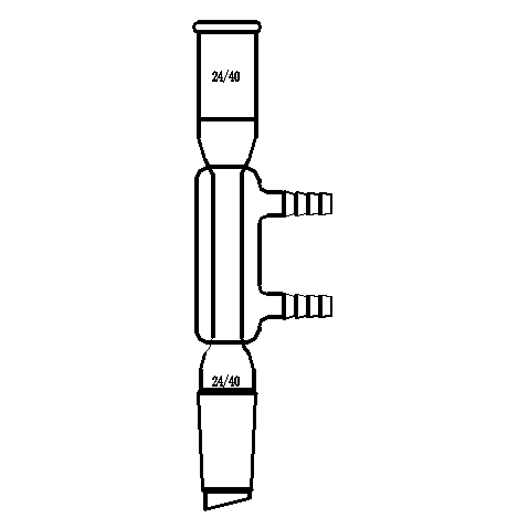 直型冷凝器,24/40,有效长度:200mm,φ10mm小咀