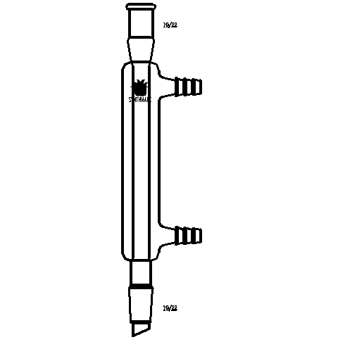 直型冷凝器,19/22,有效长度:180mm,φ8mm小咀