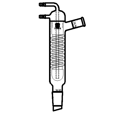 高效冷却器,24/40-34/45,有效长:335mm,φ10mm小咀