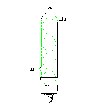 球型冷凝器,与脂肪提取器配套,55/50,405