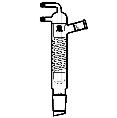 高效冷却器,24/40-34/45,有效长:330mm,φ8mm可拆式小咀