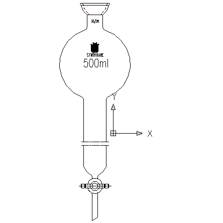 具存储球层析柱,35/20,φ32mm,有效长:254mm,存储球:500ml