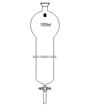 具存储球层析柱,35/20,φ80mm,有效长:305mm,存储球:1000ml