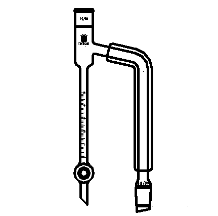 带夹层分分水蒸馏接受管,5mL,19/22,高×宽:205×75