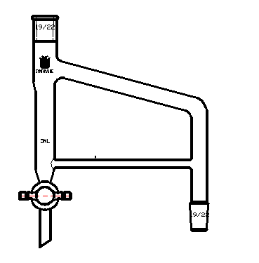 分水蒸馏接受管,5mL,19/22,高×宽:205×75