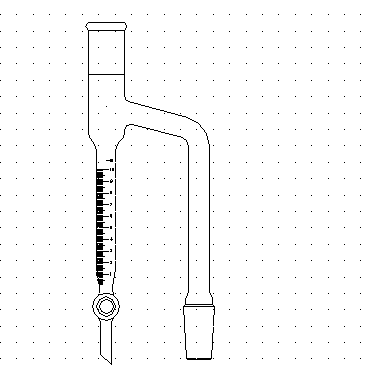 分水蒸馏接受管,10mL,24/40,高×宽:275×95