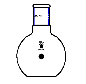 平底烧瓶,磨口:24/40,500ml