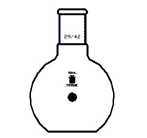 平底烧瓶,磨口:29/42,500ml