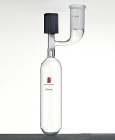 溶剂储存瓶(SCHLENK),具内磨口,14/20,100ml,4mm高真空阀