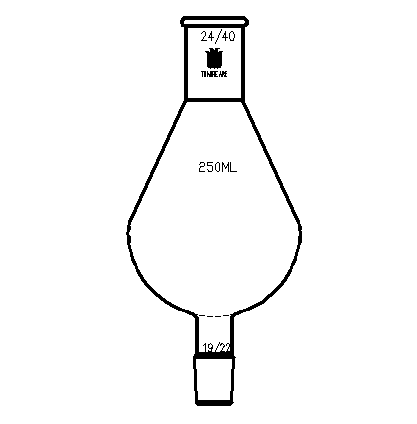 KUDERNA-DANISH烧瓶,上磨口:24/40,下磨口:19/22容积：250mL