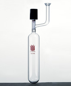 气体或液体存储装置,带砝兰口的溶剂存储瓶#15 O型珐琅盘,25mL