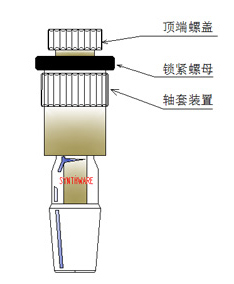 机械搅拌轴套，磨口24/40